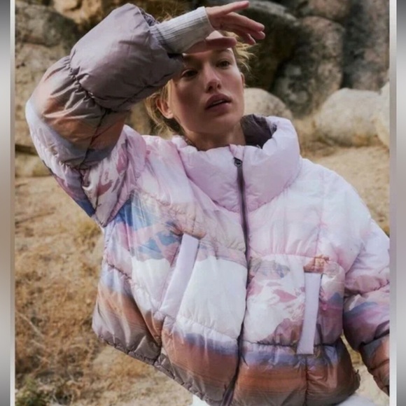 free people in a bubble shine jacket - Picture 2 of 5